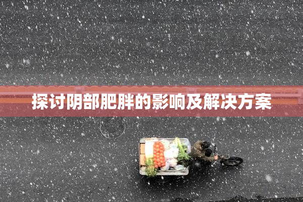 探讨阴部肥胖的影响及解决方案