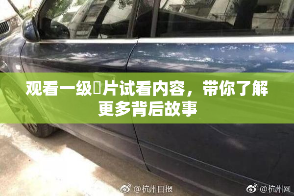 观看一级婬片试看内容，带你了解更多背后故事