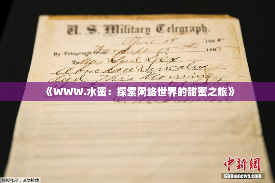 《WWW.水蜜：探索网络世界的甜蜜之旅》