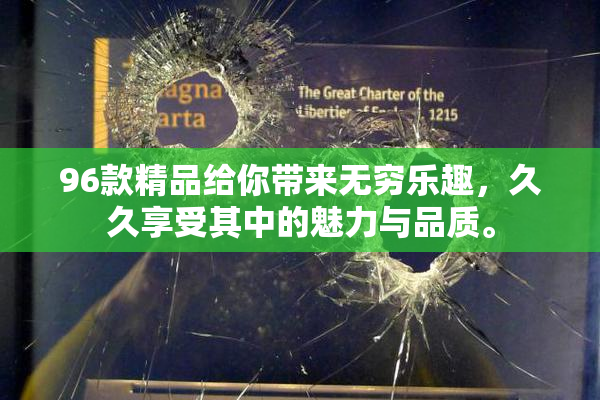96款精品给你带来无穷乐趣，久久享受其中的魅力与品质。