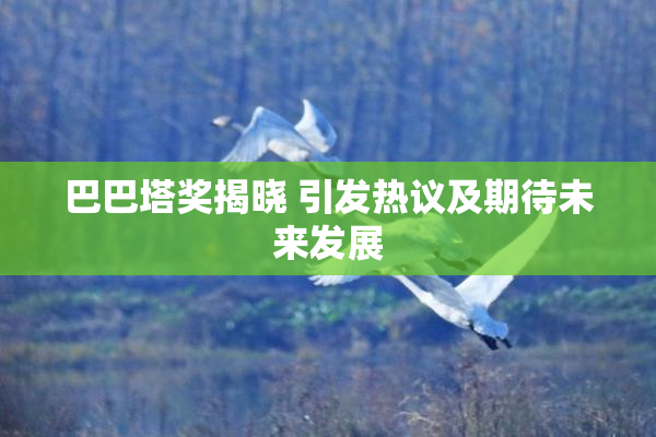 巴巴塔奖揭晓 引发热议及期待未来发展