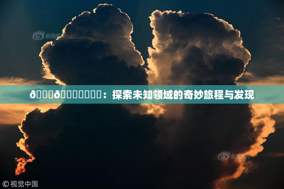 🍆🍑❌‌❌‌：探索未知领域的奇妙旅程与发现
