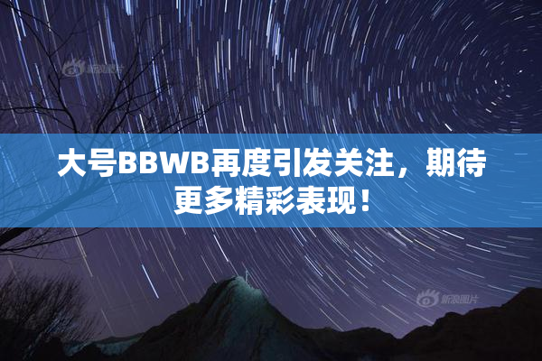 大号BBWB再度引发关注，期待更多精彩表现！
