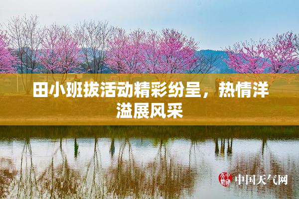 田小班拔活动精彩纷呈，热情洋溢展风采