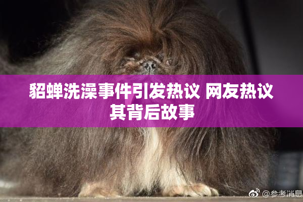 貂蝉洗澡事件引发热议 网友热议其背后故事