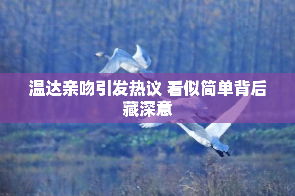 温达亲吻引发热议 看似简单背后藏深意