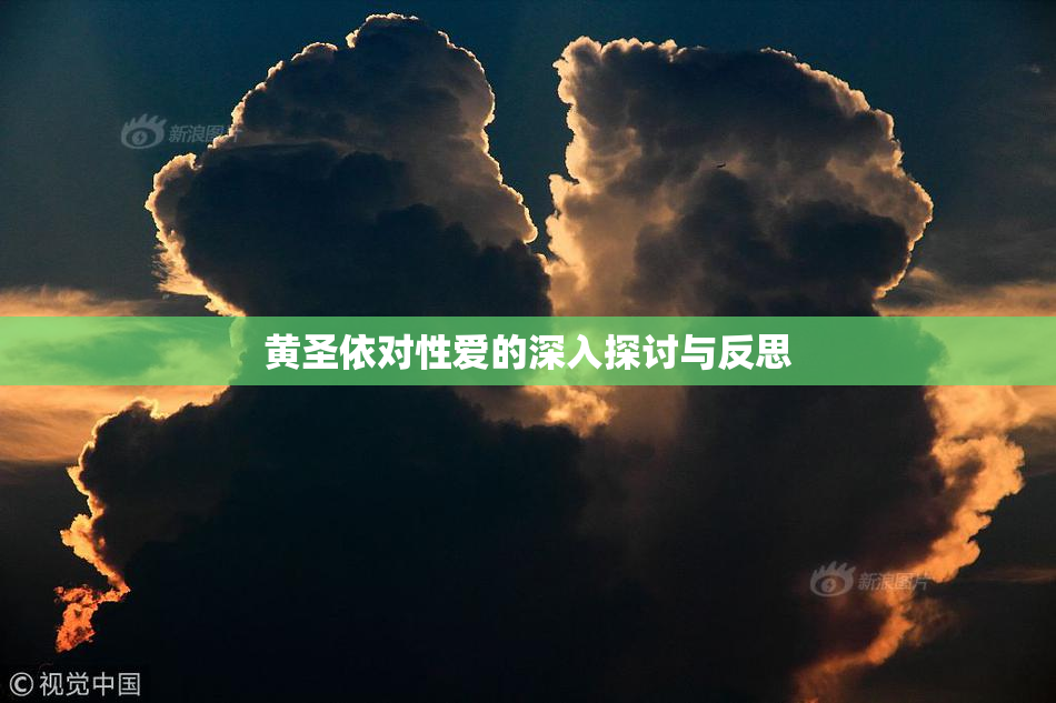 黄圣依对性爱的深入探讨与反思