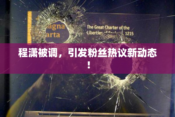 程潇被调，引发粉丝热议新动态！
