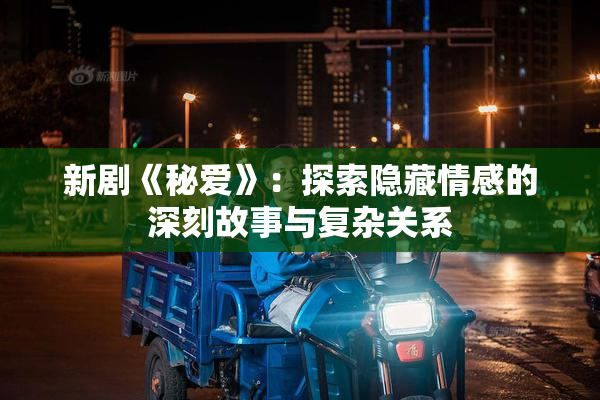 新剧《秘爱》：探索隐藏情感的深刻故事与复杂关系