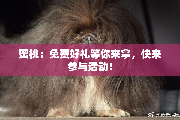 蜜桃：免费好礼等你来拿，快来参与活动！