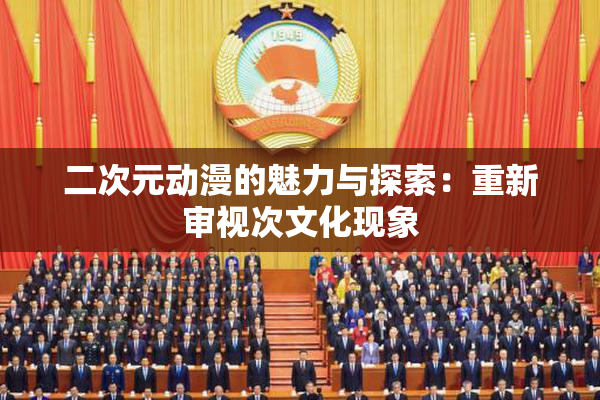 二次元动漫的魅力与探索：重新审视次文化现象