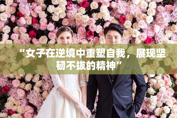 “女子在逆境中重塑自我，展现坚韧不拔的精神”