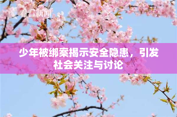 少年被绑案揭示安全隐患，引发社会关注与讨论