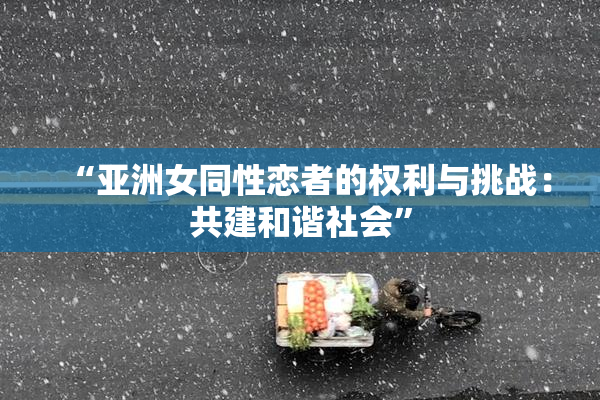 “亚洲女同性恋者的权利与挑战：共建和谐社会”