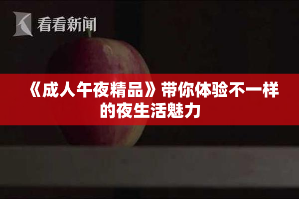 《成人午夜精品》带你体验不一样的夜生活魅力