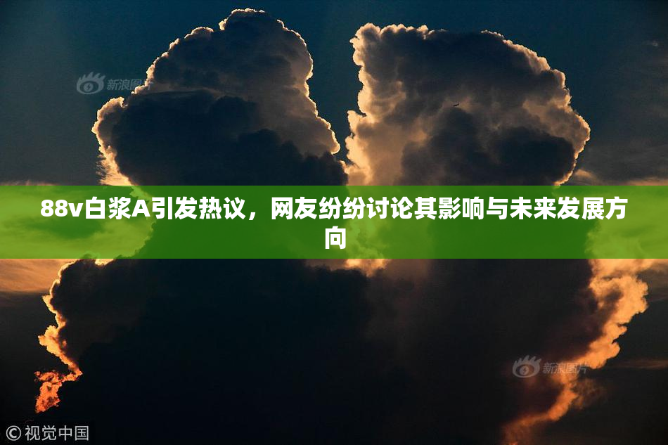 88v白浆A引发热议，网友纷纷讨论其影响与未来发展方向