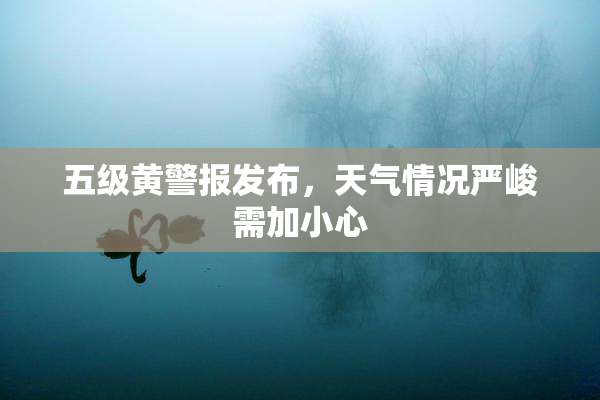 五级黄警报发布，天气情况严峻需加小心
