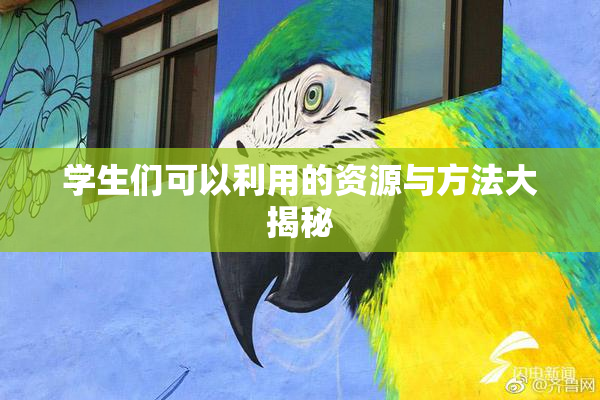 学生们可以利用的资源与方法大揭秘