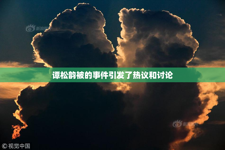 谭松韵被的事件引发了热议和讨论