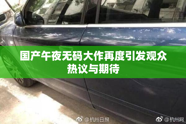 国产午夜无码大作再度引发观众热议与期待