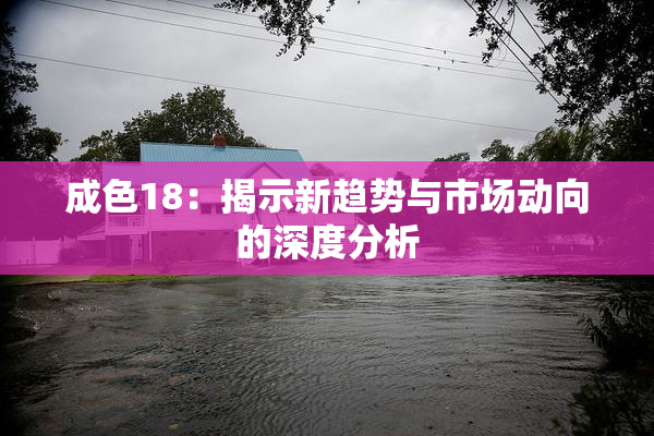 成色18：揭示新趋势与市场动向的深度分析
