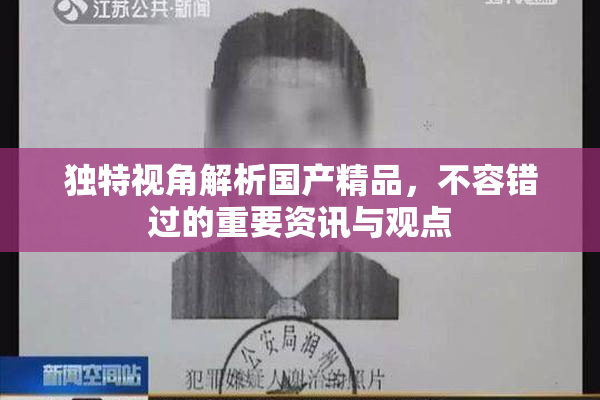 独特视角解析国产精品，不容错过的重要资讯与观点
