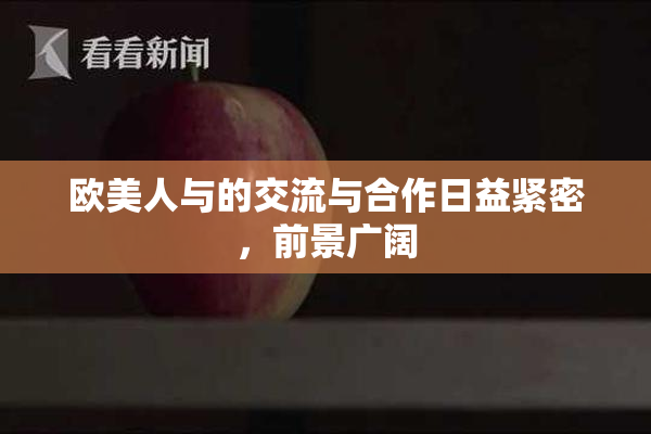 欧美人与的交流与合作日益紧密，前景广阔