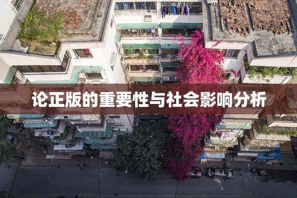 论正版的重要性与社会影响分析