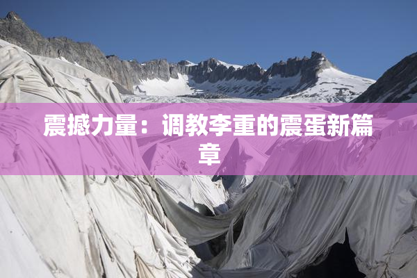 震撼力量：调教李重的震蛋新篇章