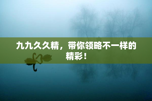 九九久久精，带你领略不一样的精彩！