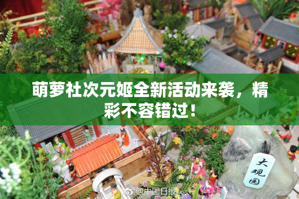 萌萝社次元姬全新活动来袭，精彩不容错过！