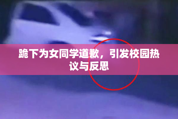 跪下为女同学道歉，引发校园热议与反思