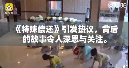 《特殊偿还》引发热议，背后的故事令人深思与关注。