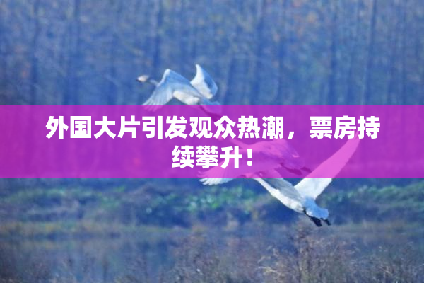 外国大片引发观众热潮，票房持续攀升！