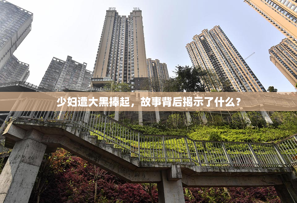 少妇遭大黑捧起，故事背后揭示了什么？