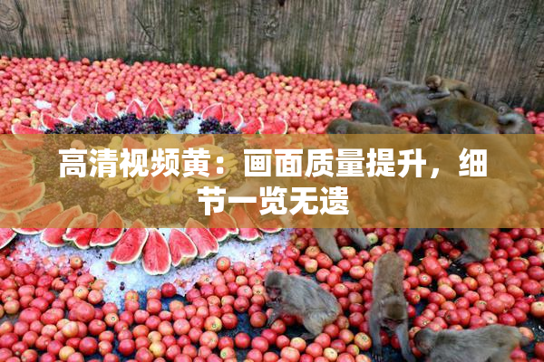 高清视频黄：画面质量提升，细节一览无遗