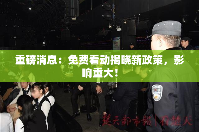 重磅消息：免费看动揭晓新政策，影响重大！