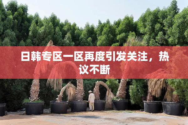 日韩专区一区再度引发关注，热议不断