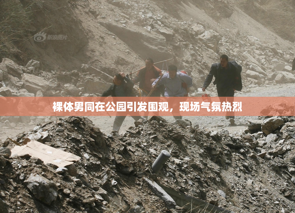 裸体男同在公园引发围观，现场气氛热烈