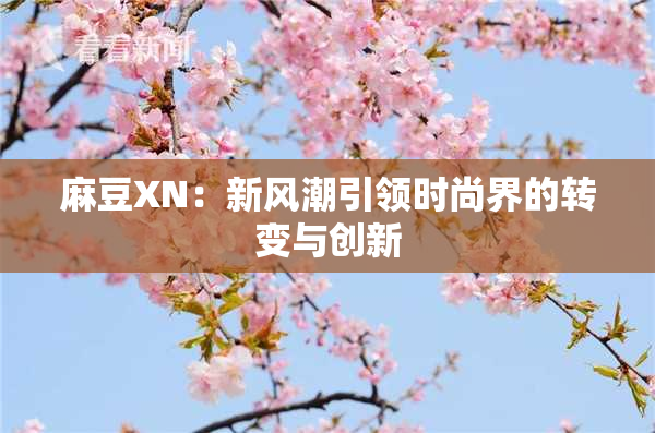 麻豆XN：新风潮引领时尚界的转变与创新