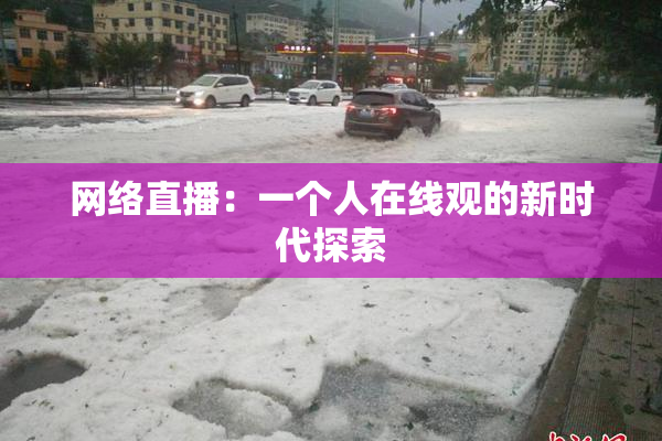 网络直播：一个人在线观的新时代探索