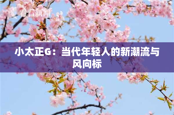 小太正G：当代年轻人的新潮流与风向标