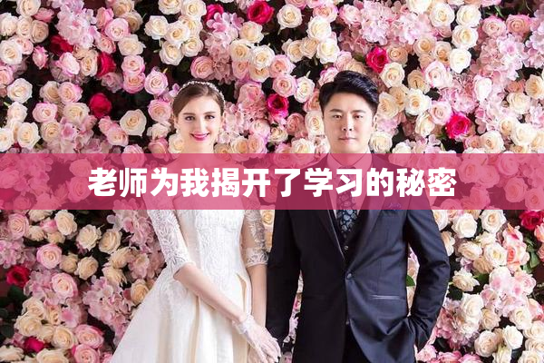 老师为我揭开了学习的秘密