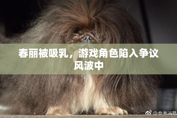 春丽被吸乳，游戏角色陷入争议风波中