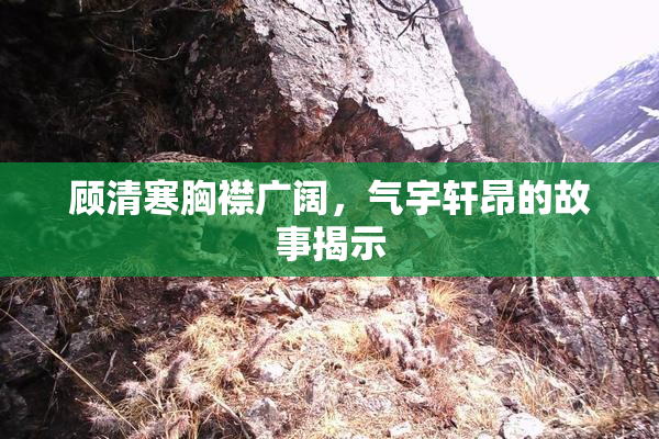 顾清寒胸襟广阔，气宇轩昂的故事揭示