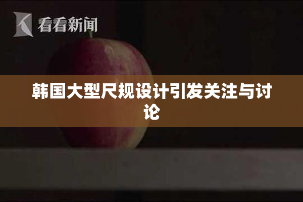 韩国大型尺规设计引发关注与讨论