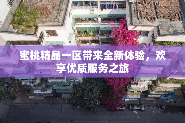 蜜桃精品一区带来全新体验，欢享优质服务之旅