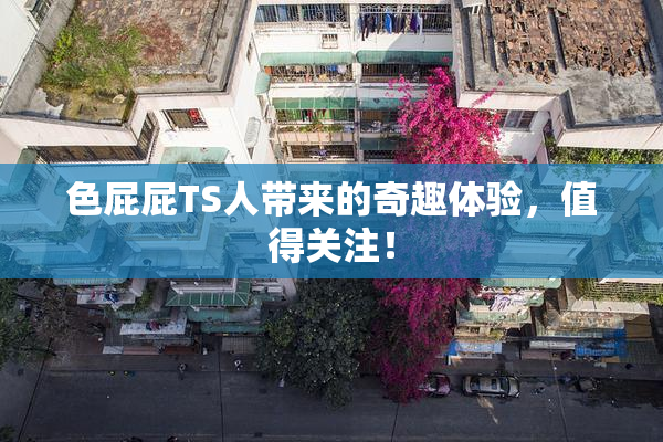 色屁屁TS人带来的奇趣体验，值得关注！