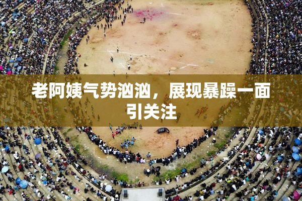 老阿姨气势汹汹，展现暴躁一面引关注
