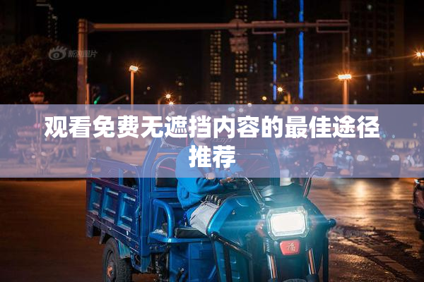 观看免费无遮挡内容的最佳途径推荐